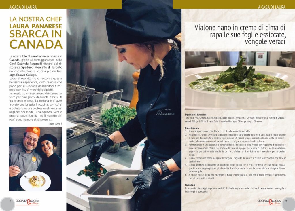 Laura pag CC vialone nano | Risotto in crema di cima di rapa e vongole veraci
