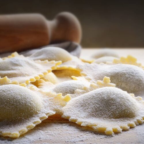 ricetta cecilia2 | Ravioli di baccalà mantecato con peperoni all’agro e ricotta di pecora Ravioli di baccalà mantecato con peperoni all’agro e ricotta di pecora