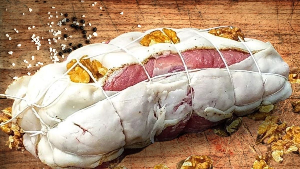 Filetto di suino ai carciofi e noci