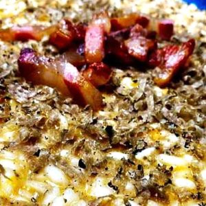 Risotto con guanciale croccante zucca e tartufo | Risotto con guanciale croccante, zucca e tartufo Risotto con guanciale croccante, zucca e tartufo