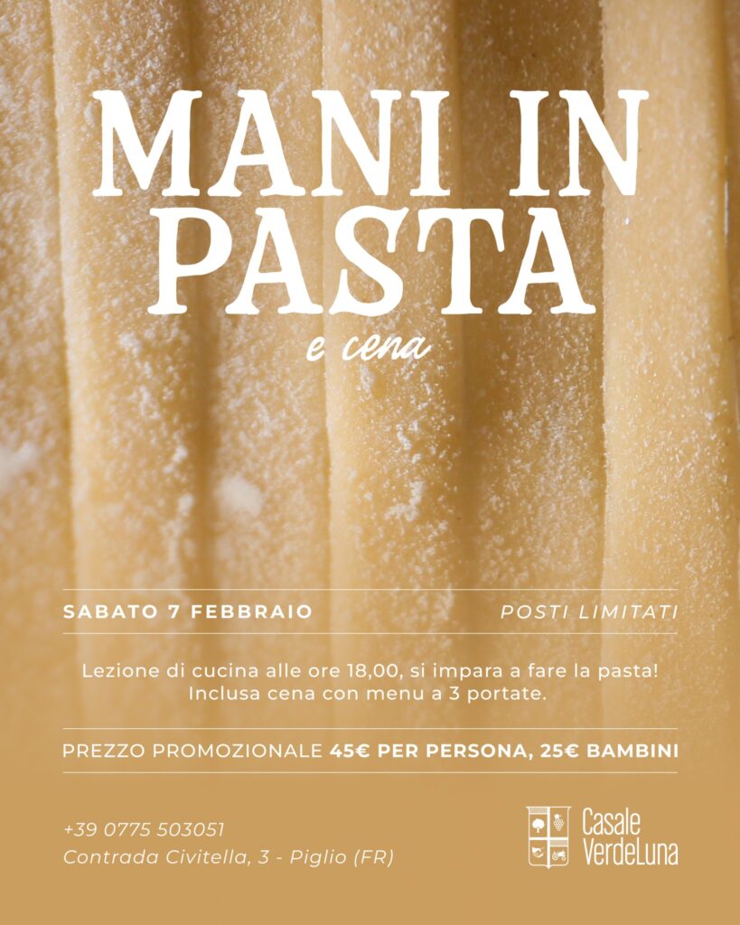 mani in pasta a Casale VerdeLuna