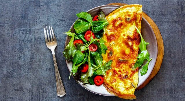 Frittata al forno con verdure di stagione e pecorino